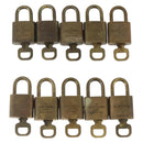 LOUIS VUITTON Padlock 10 Set Padlock metal Gold LV Auth am9953-3