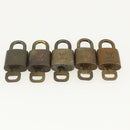 LOUIS VUITTON Padlock 10 Set Padlock metal Gold LV Auth am9953-5