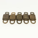 LOUIS VUITTON Padlock 10 Set Padlock metal Gold LV Auth am9953-6