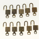 LOUIS VUITTON Padlock 10 Set Padlock metal Gold LV Auth am9953-8