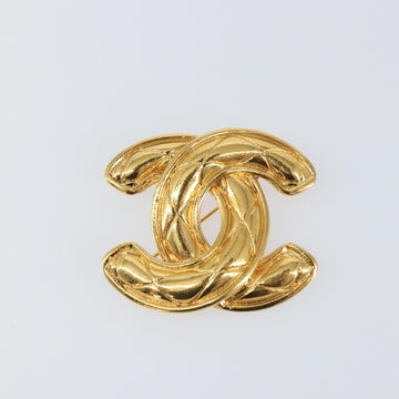 CHANEL CC Brooch metal Gold Tone CC Auth am9957V - 0