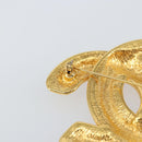 CHANEL CC Brooch metal Gold Tone CC Auth am9957V-5
