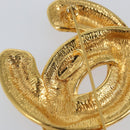 CHANEL CC Brooch metal Gold Tone CC Auth am9957V-6