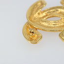 CHANEL CC Brooch metal Gold Tone CC Auth am9957V-8