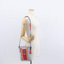CHANEL Sports Line Shoulder Bag Nylon Red Blue CC Auth am9958-22