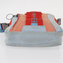 CHANEL Sports Line Shoulder Bag Nylon Red Blue CC Auth am9958-5