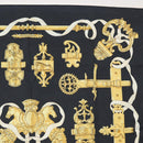 HERMES Twilly Carre 90 Scarf Silk 3 Set Black Navy Red Auth am9962-16