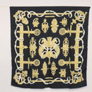 HERMES Twilly Carre 90 Scarf Silk 3 Set Black Navy Red Auth am9962-19