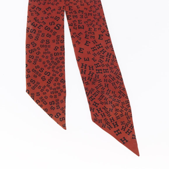 HERMES Twilly Carre 90 Scarf Silk 3 Set Black Navy Red Auth am9962