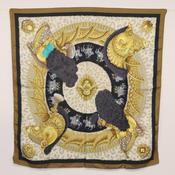 HERMES Twilly Carre 90 Scarf Silk 3 Set Black Navy Red Auth am9962