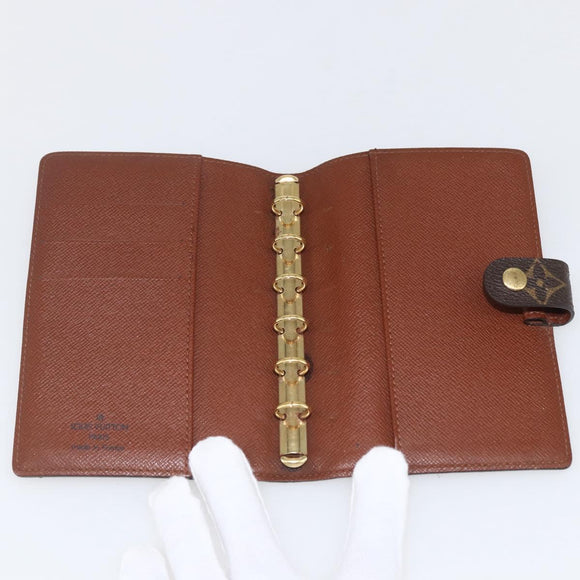 LOUIS VUITTON Monogram Agenda PM Day Planner Cover R20005 LV Auth am9963