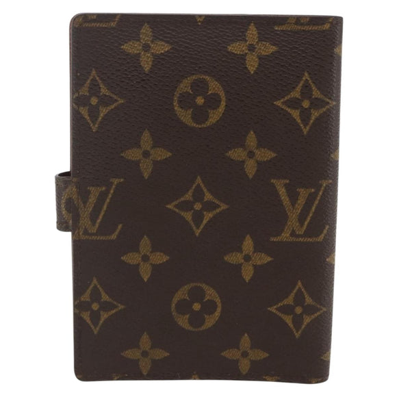 LOUIS VUITTON Monogram Agenda PM Day Planner Cover R20005 LV Auth am9963
