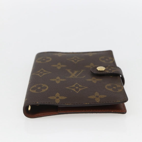 LOUIS VUITTON Monogram Agenda PM Day Planner Cover R20005 LV Auth am9963