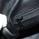 CELINE Macadam Canvas Mini Boston Bag PVC Black Gold Auth am9965V-22