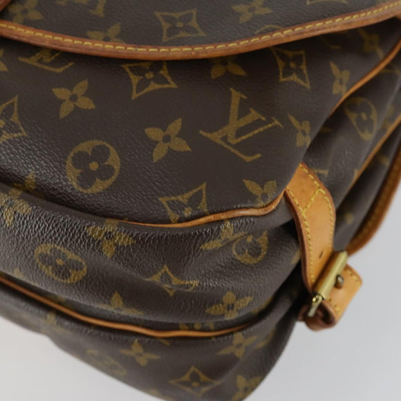 LOUIS VUITTON Monogram Saumur 30 Shoulder Bag M42256 LV Auth am9966