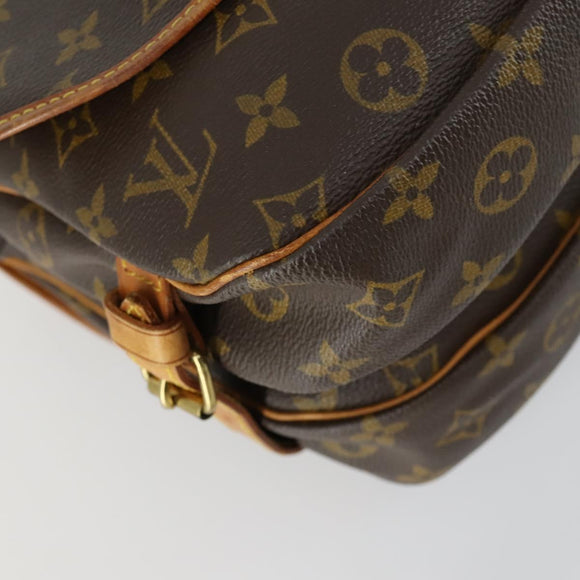 LOUIS VUITTON Monogram Saumur 30 Shoulder Bag M42256 LV Auth am9966