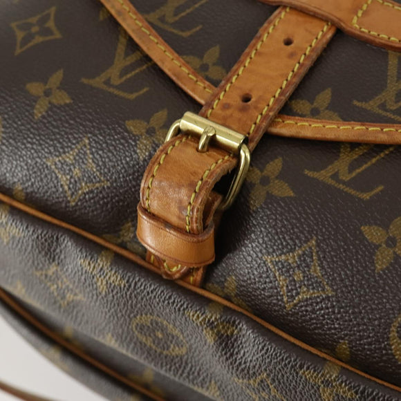 LOUIS VUITTON Monogram Saumur 30 Shoulder Bag M42256 LV Auth am9966