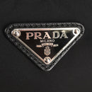 PRADA Tote Bag Nylon 2way Black Silver Auth am9967-20