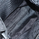 PRADA Tote Bag Nylon 2way Black Silver Auth am9967-11