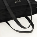 PRADA Tote Bag Nylon 2way Black Silver Auth am9967-7