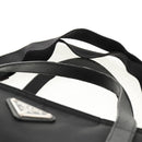 PRADA Tote Bag Nylon 2way Black Silver Auth am9967-14