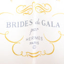 HERMES Carre 40 Scarf ""BRIDES de GALA"" Silk Beige Auth am9968-6