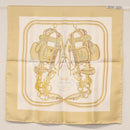 HERMES Carre 40 Scarf ""BRIDES de GALA"" Silk Beige Auth am9968-7