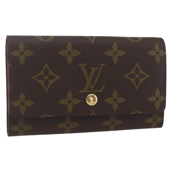 LOUIS VUITTON Monogram Porte Monnaie Zip Wallet M61735 LV Auth am9970V