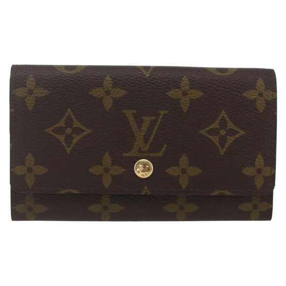 LOUIS VUITTON Monogram Porte Monnaie Zip Wallet M61735 LV Auth am9970V