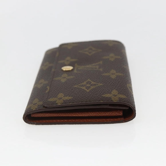 LOUIS VUITTON Monogram Porte Monnaie Zip Wallet M61735 LV Auth am9970V
