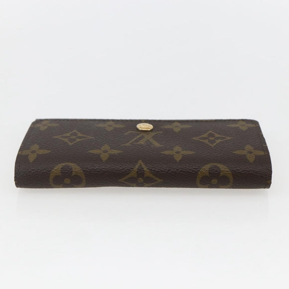 LOUIS VUITTON Monogram Porte Monnaie Zip Wallet M61735 LV Auth am9970V