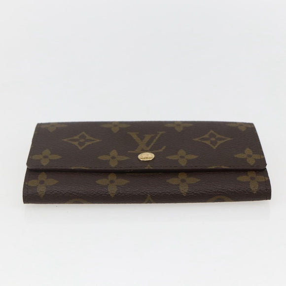 LOUIS VUITTON Monogram Porte Monnaie Zip Wallet M61735 LV Auth am9970V