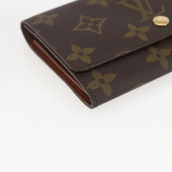LOUIS VUITTON Monogram Porte Monnaie Zip Wallet M61735 LV Auth am9970V