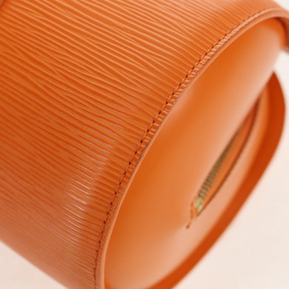 LOUIS VUITTON Epi Soufflot Hand Bag Orange Mandarin M5222H LV Auth am9973V