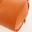 LOUIS VUITTON Epi Soufflot Hand Bag Orange Mandarin M5222H LV Auth am9973V-15