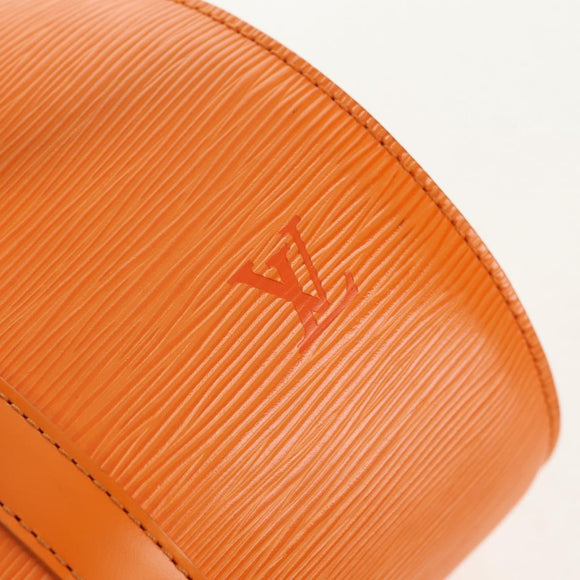 LOUIS VUITTON Epi Soufflot Hand Bag Orange Mandarin M5222H LV Auth am9973V