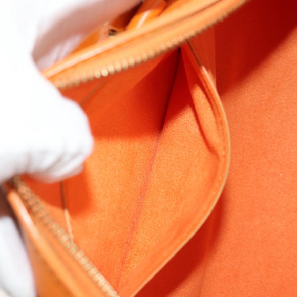 LOUIS VUITTON Epi Soufflot Hand Bag Orange Mandarin M5222H LV Auth am9973V