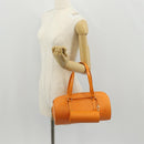 LOUIS VUITTON Epi Soufflot Hand Bag Orange Mandarin M5222H LV Auth am9973V-29
