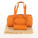 LOUIS VUITTON Epi Soufflot Hand Bag Orange Mandarin M5222H LV Auth am9973V-30
