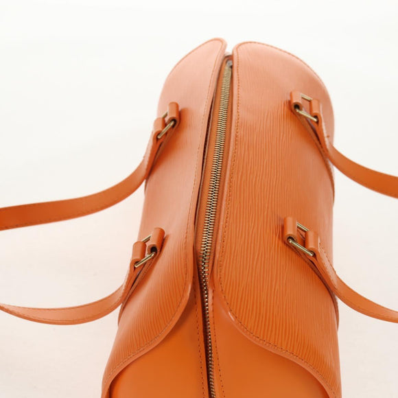 LOUIS VUITTON Epi Soufflot Hand Bag Orange Mandarin M5222H LV Auth am9973V