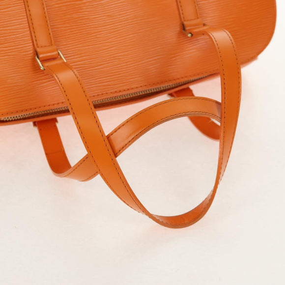 LOUIS VUITTON Epi Soufflot Hand Bag Orange Mandarin M5222H LV Auth am9973V