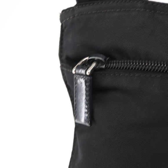 PRADA Shoulder Bag Nylon Black Silver Auth am9977