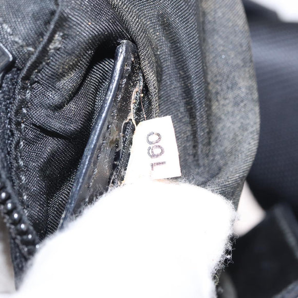 PRADA Shoulder Bag Nylon Black Silver Auth am9977