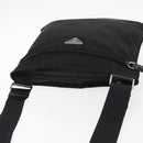PRADA Shoulder Bag Nylon Black Silver Auth am9977-6