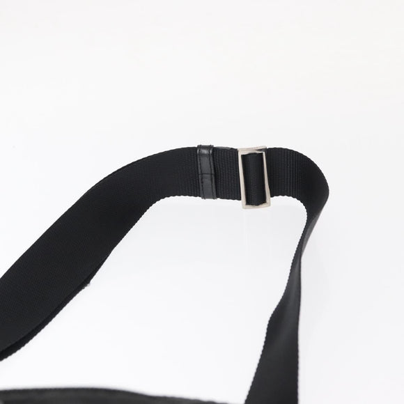 PRADA Shoulder Bag Nylon Black Silver Auth am9977