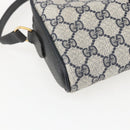 GUCCI GG Supreme Sherry Line Shoulder Bag PVC Navy Gold 89 02 055 Auth am9980-17