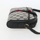 GUCCI GG Supreme Sherry Line Shoulder Bag PVC Navy Gold 89 02 055 Auth am9980-4