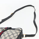 GUCCI GG Supreme Sherry Line Shoulder Bag PVC Navy Gold 89 02 055 Auth am9980-14