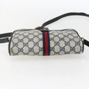 GUCCI GG Supreme Sherry Line Shoulder Bag PVC Navy Gold 89 02 055 Auth am9980-5
