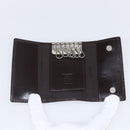 FENDI Zucca Canvas Key Case Brown Black Auth am9981V-8